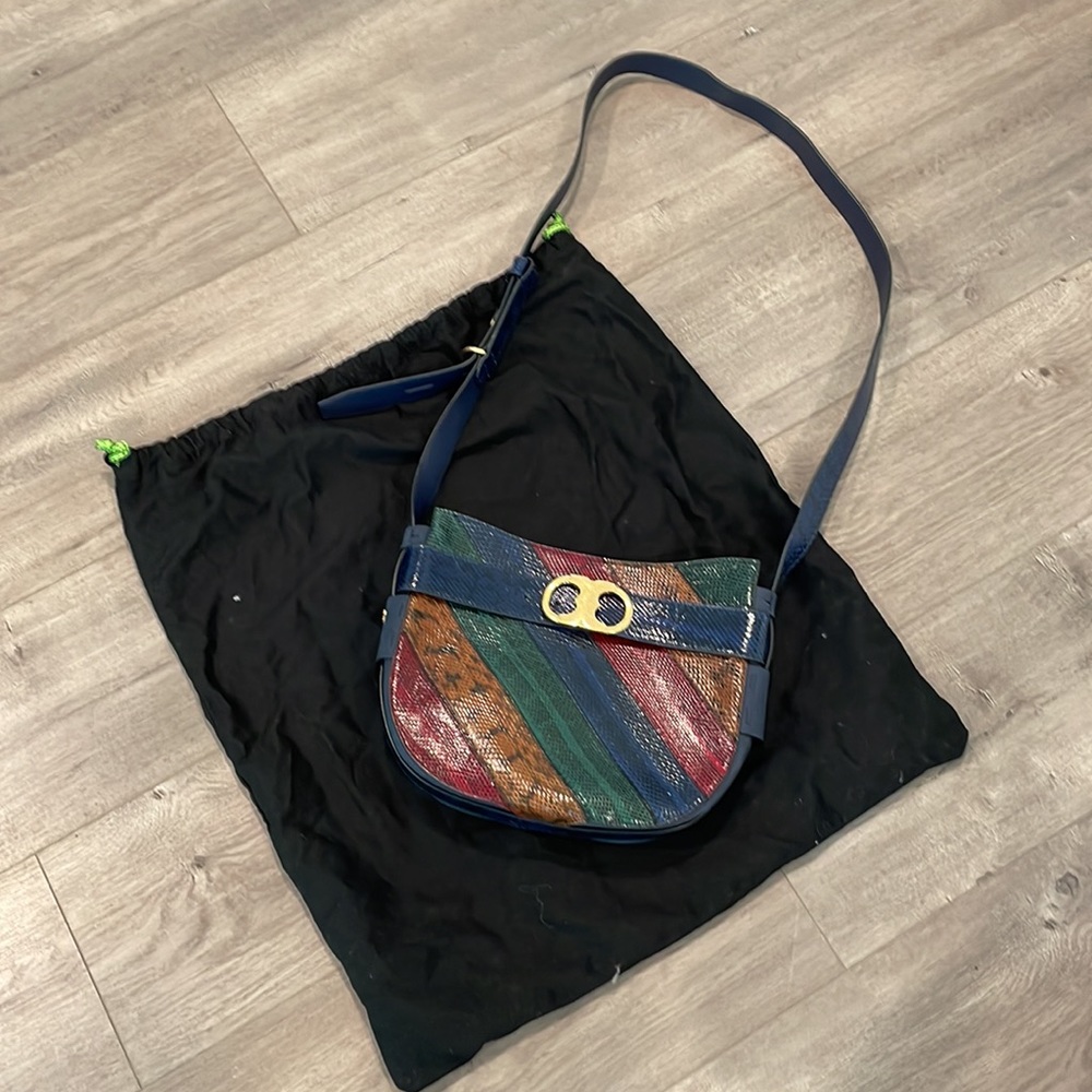 Tory Burch Gemini Link Snake Crossbody Bag - Picture 8 of 9